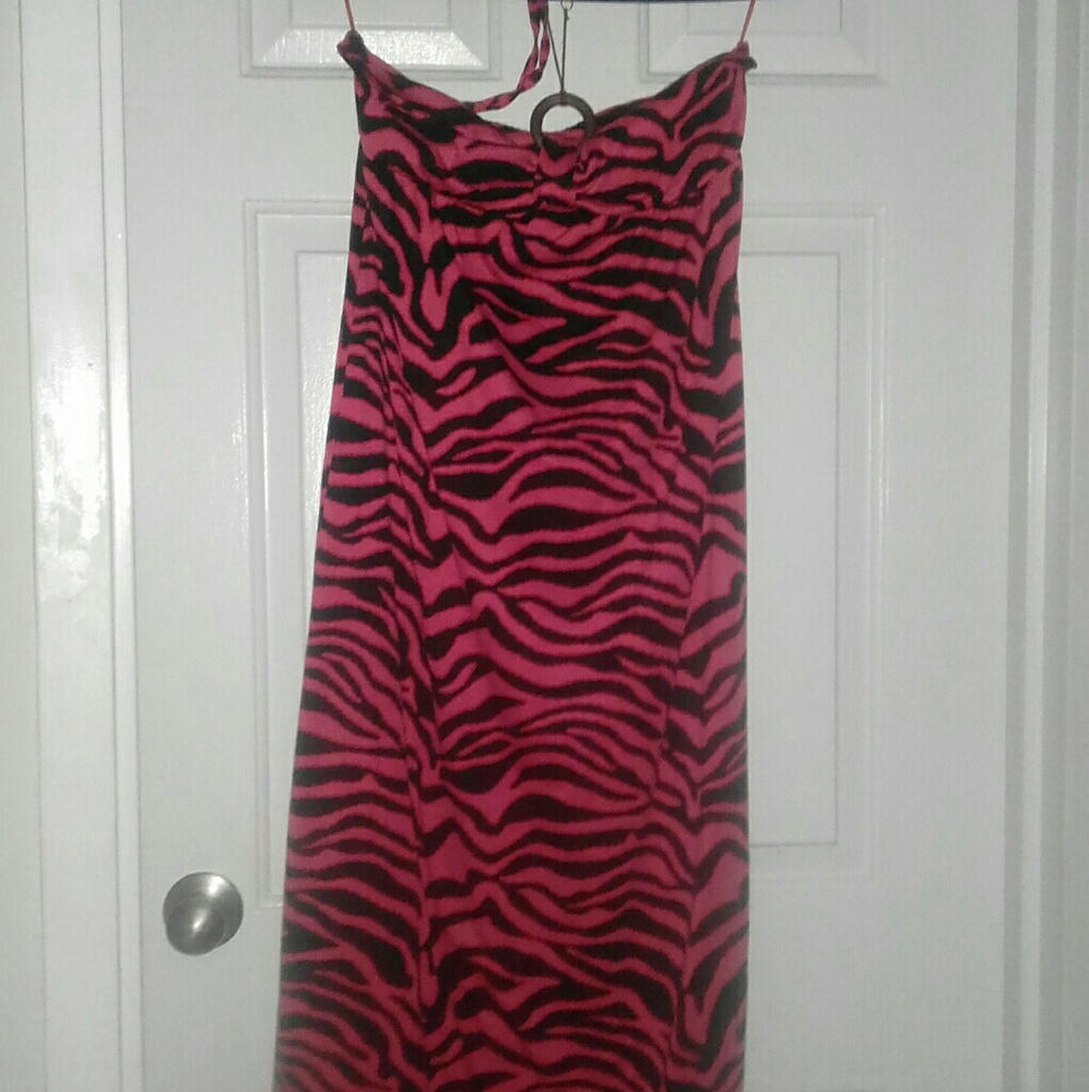 Long 100% polyester dress